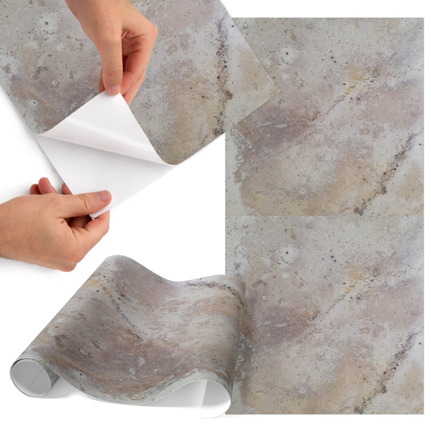 Papel Vinilo Adhesivo para Muebles 75x150 cm Mate Natural