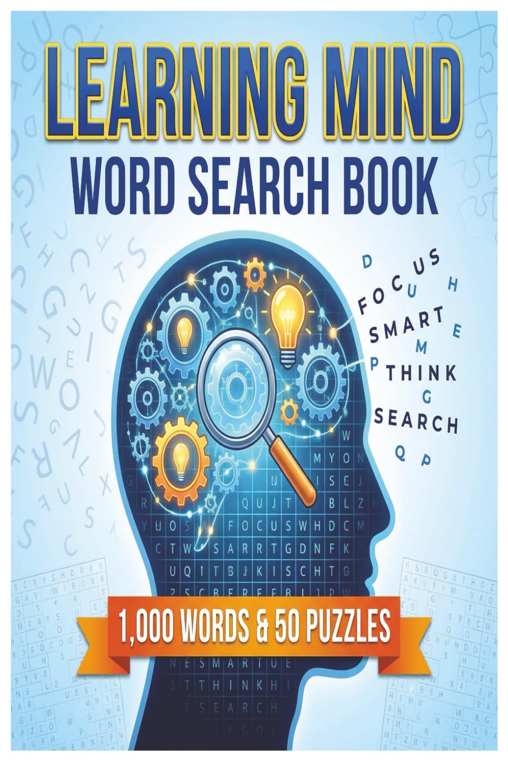 LEARNING MIND: Word search book | Brain games | Relieve Stress | Great for Road Trips