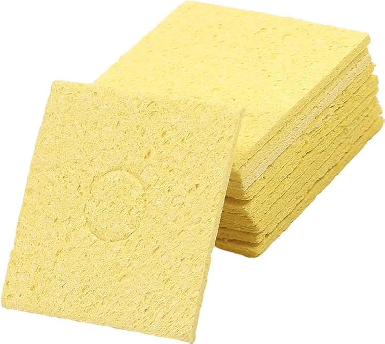 RYN 5 pcs Yellow Soldering Iron Sponges Cleaning Sponges Welding Head Cleaning Sponges Cleaner Welding Accessories