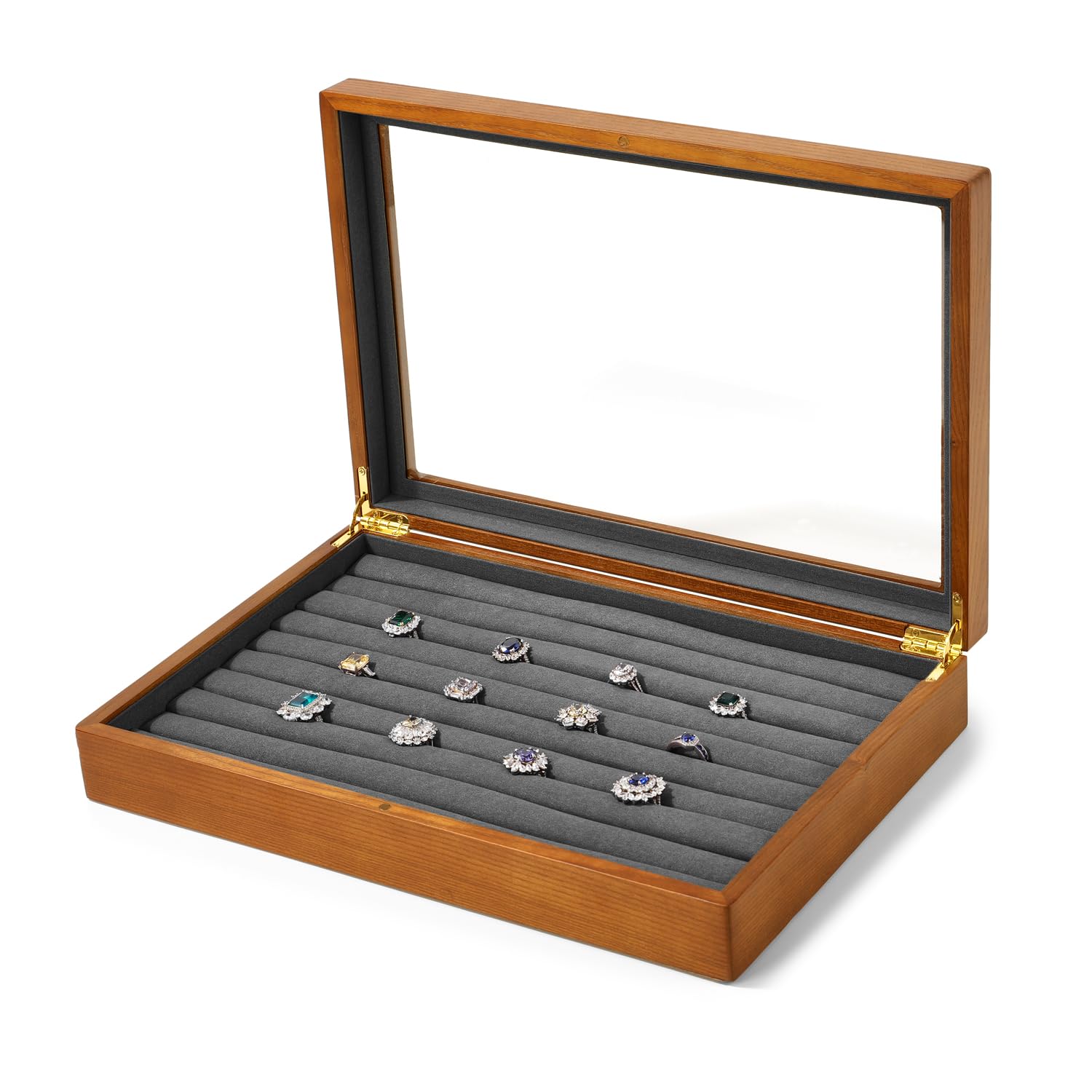 【人気商品】Woodten木製リング収納ボックス蓋付きジュエリートレイ 高級ファ Amazon｜Woodten木製リング収納ボックス蓋付きジュエリートレイ 高級