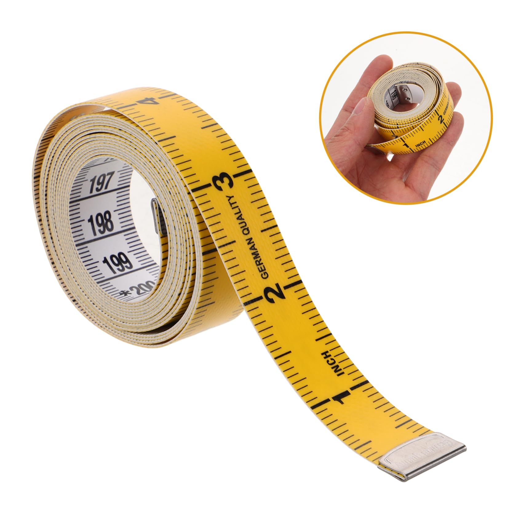 LIFKOME Vintage Measuring Tape Retractable Soft Tape Measure for Body Measurement Double Sided Metric Ruler Portable Lightweight Design for Sewing and Height