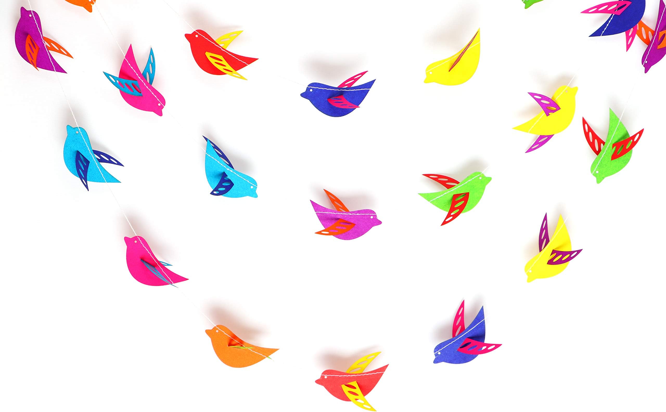 Rainbow Butterfly Paper Garland,Birthday Party Decorations - birthday decorations for girls,birthday decoration items,birthday decorations materials,marriage decoration materials,Paper Garland royal d