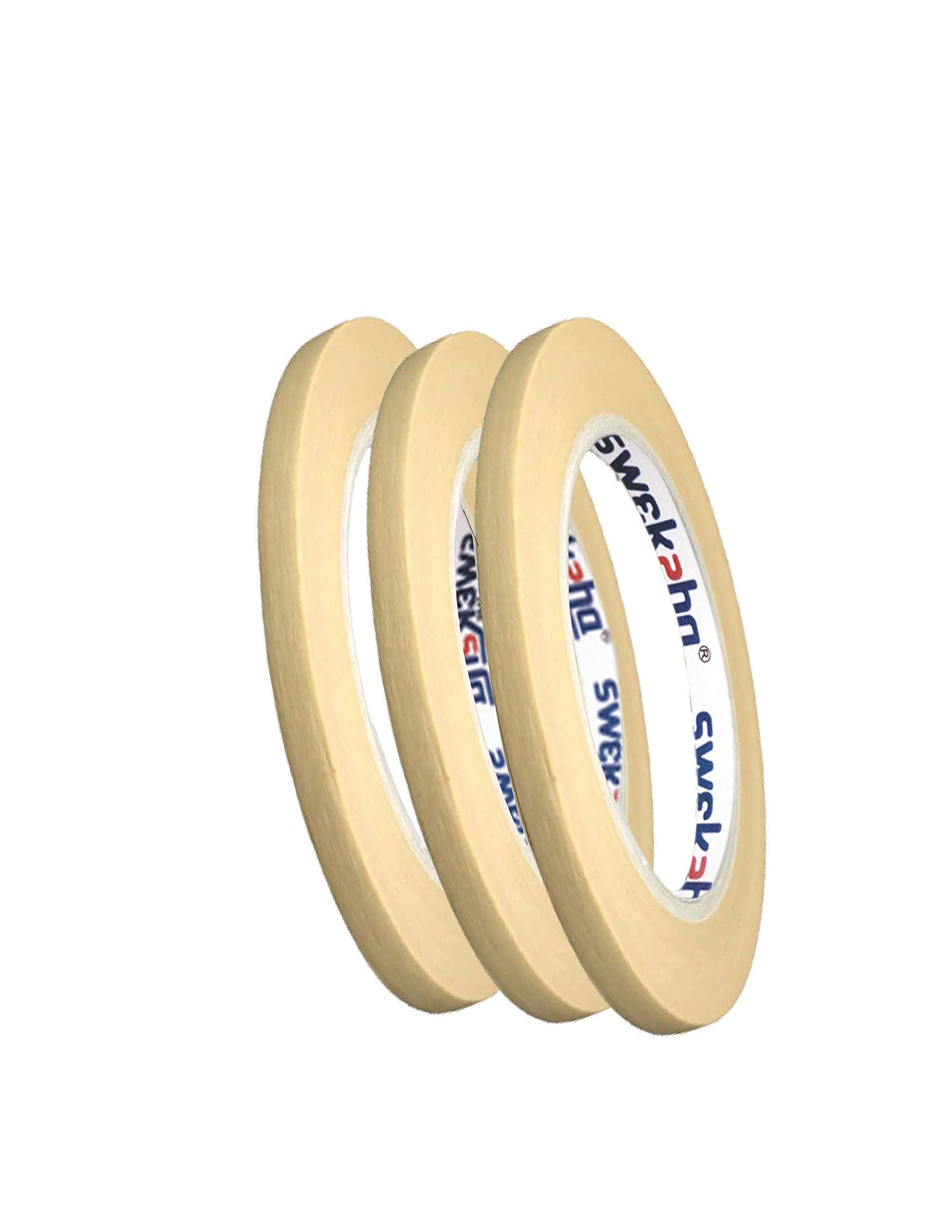 SWEKSHA Eco Friendly Carpenters Masking Tape 6mmX20mtr (Set of 3) (B08XXBHSDQ) Amazon Price History, Amazon Price Tracker