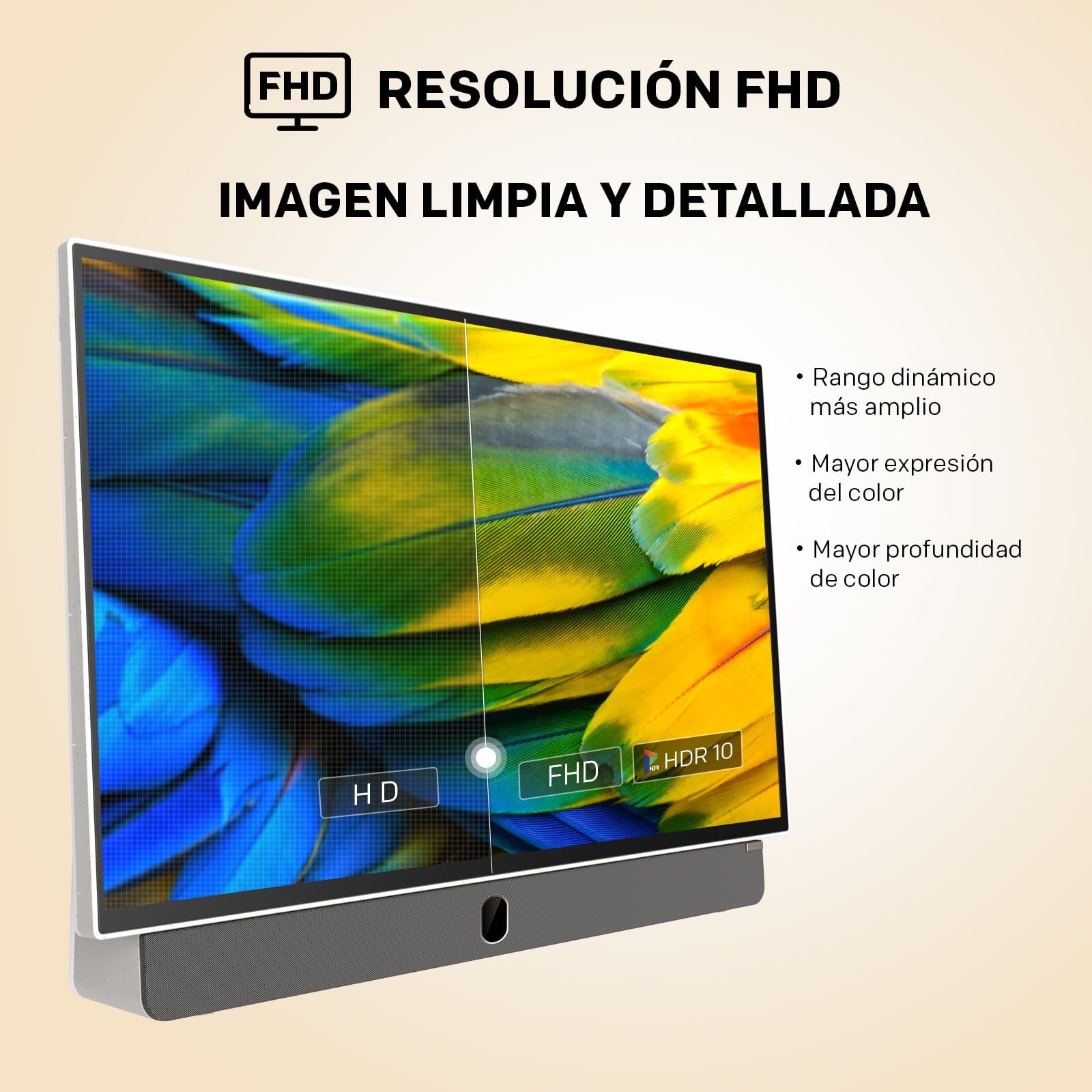 Metz TV Portable 24 Pouces (60 cm) Smart Google TV FHD Avec Batterie Intégrée Poignée HDR 10 Chargeur Voiture 12V Ecran Anti-reflet Dolby Audio HDMI USB Bluetooth Wi-FI (24MPE7000 Blanc)