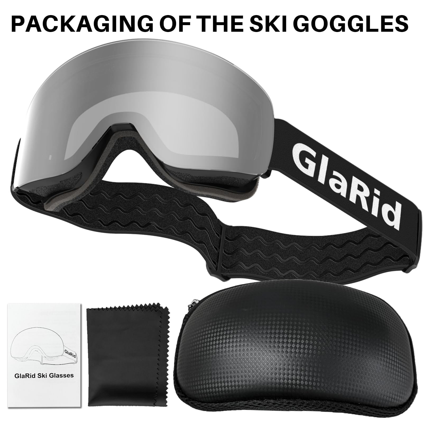 Masque de ski OTG anti-buée pour porteurs de lunettes protection UV