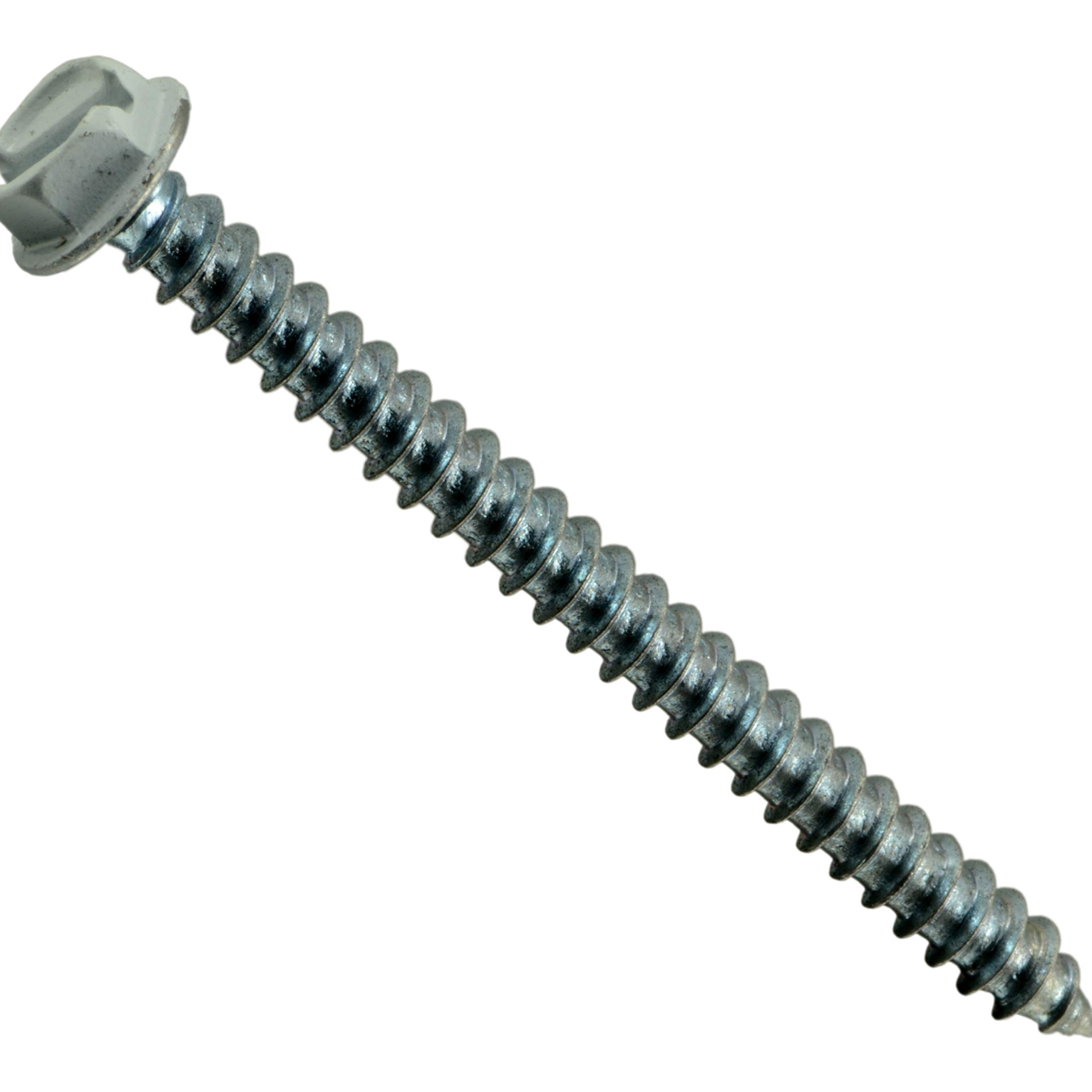 Vis à tôle blanche perforante contre les fermetures difficiles modèle 502362 - 2