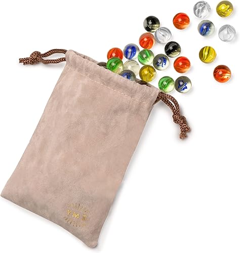 Miniatura 5 de Yellow Mountain Imports 60 piezas de mármol de vidrio de damas chinas translúcidas con diseño de pétalos, 0.551 in