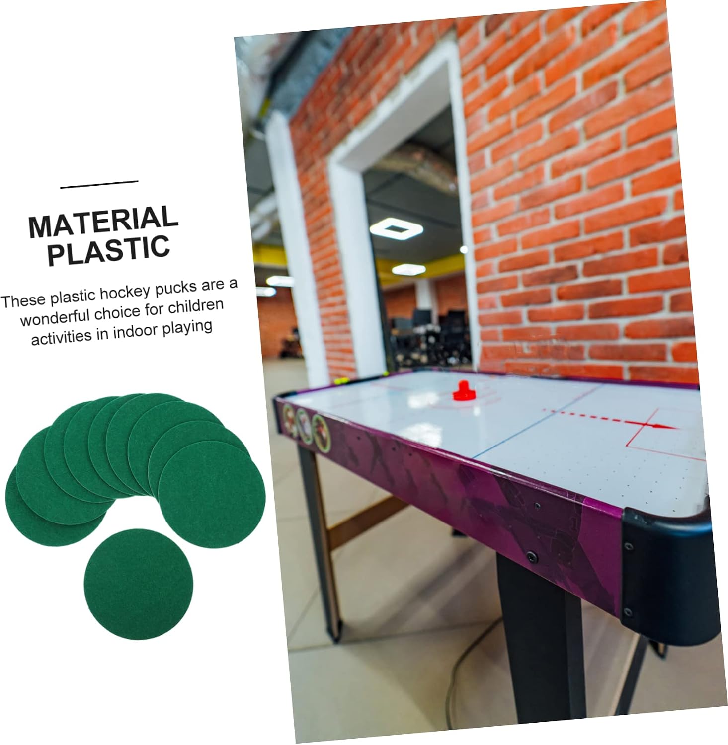 Sosoport Air Hockey Pusher Pads for Tables Durable Hitting Bat Patches for Air Hockey Accessories for Game Rooms