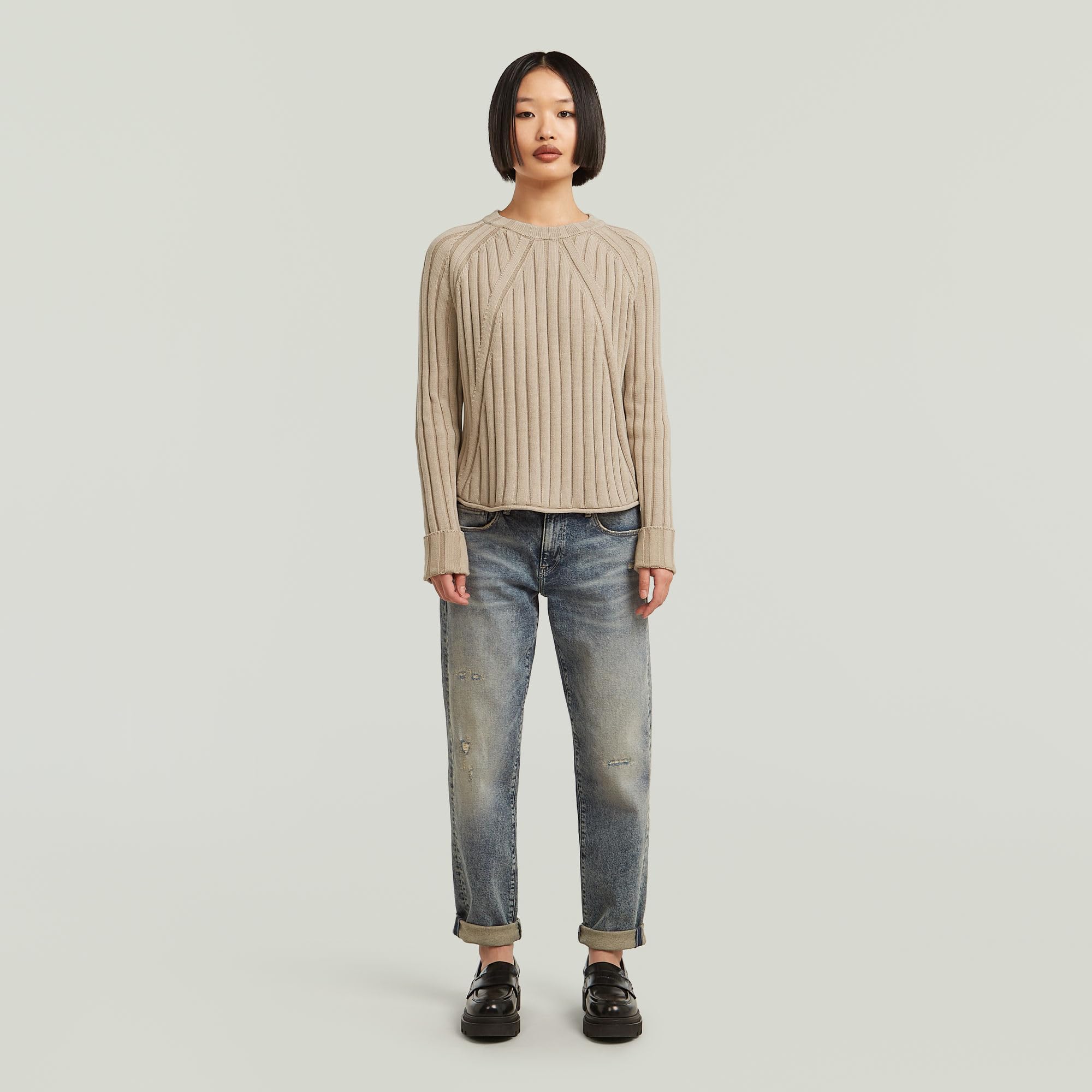 G-Star Washed Loose R Knit Wmn Sudadera Mujer (Pack de 1)