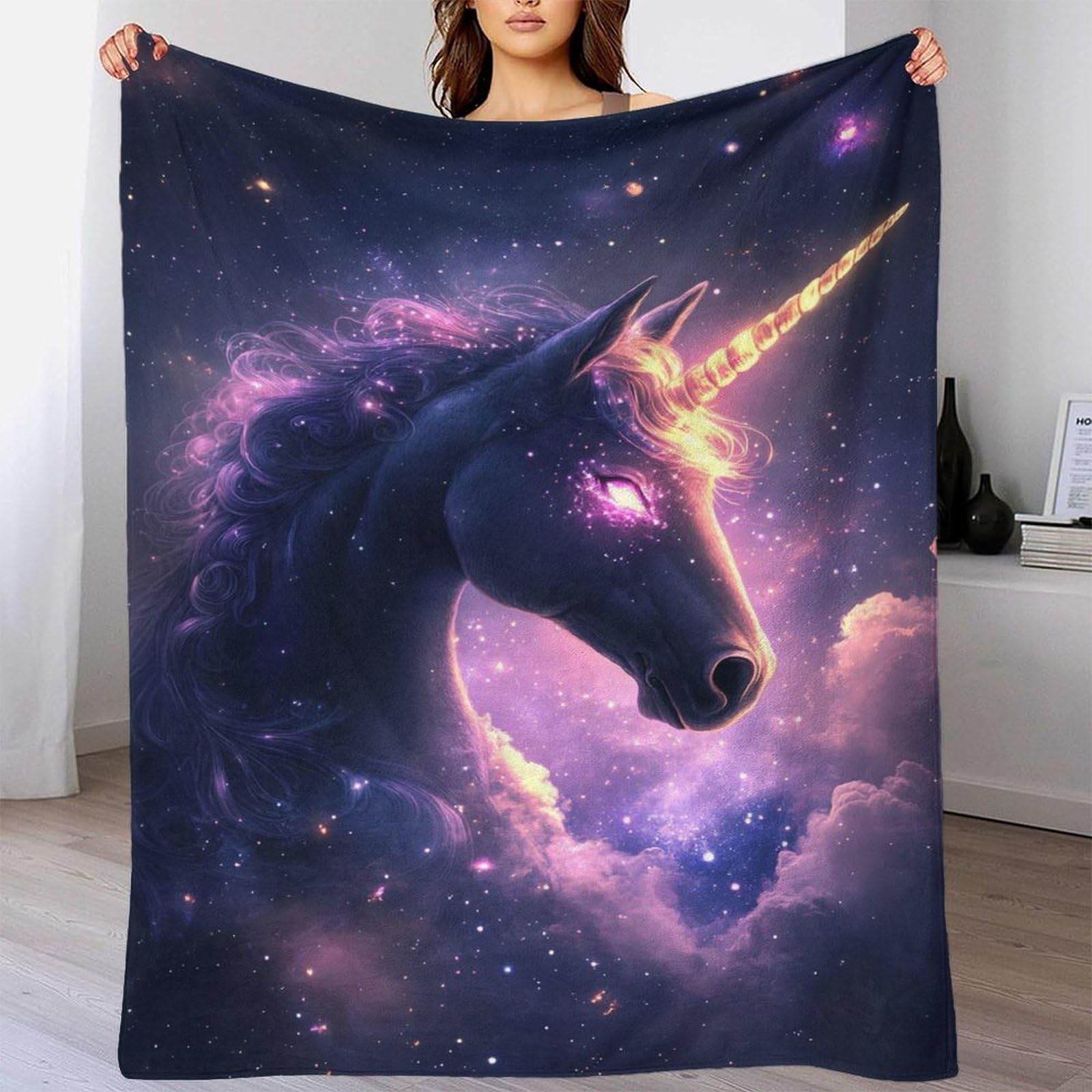 Couverture licorne féerique, une idée cadeau idéale pour l'anniversaire de son épouse