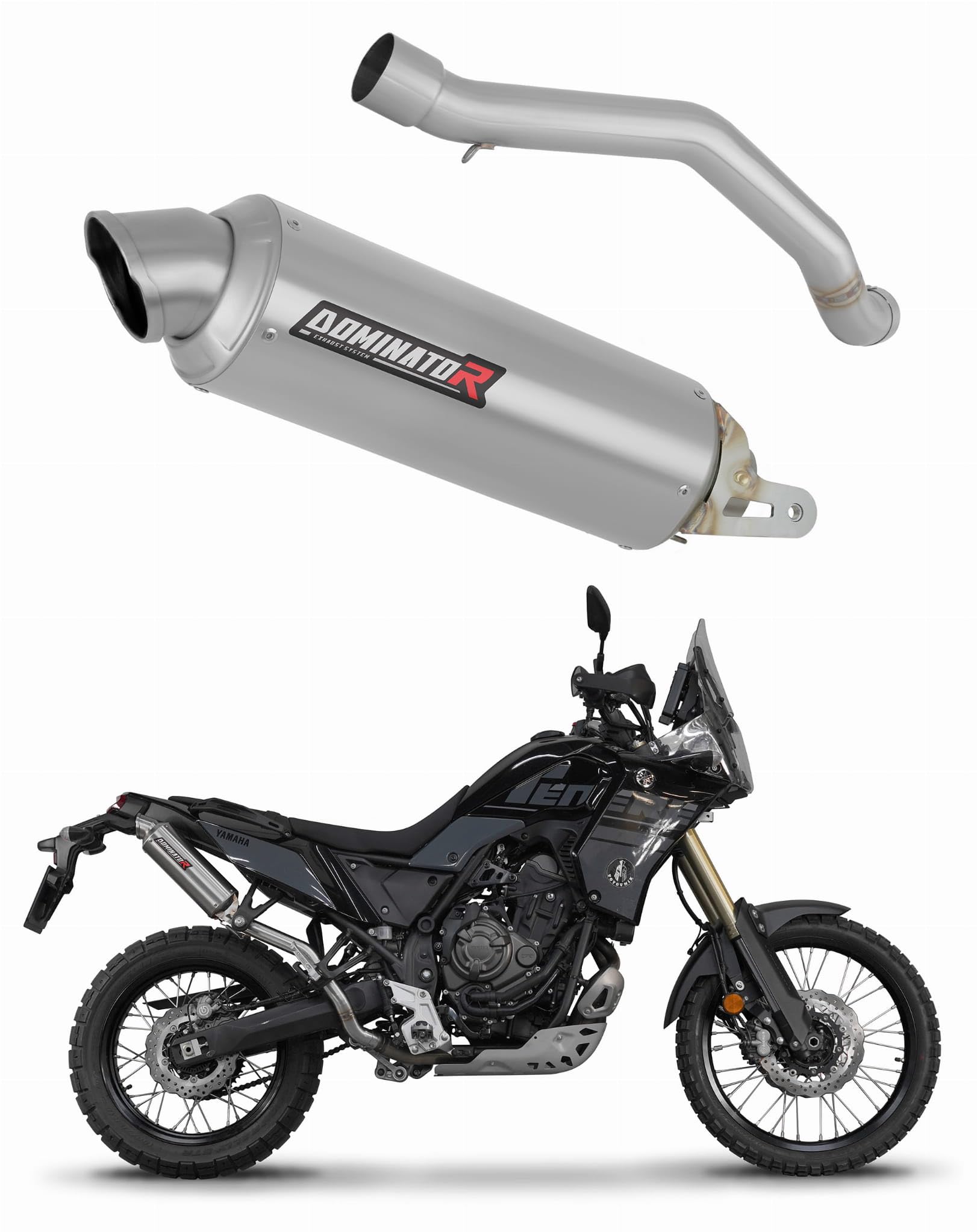 DOMINATOR Hi Level Silenciador Escape GPF compatible con Tenere 700 2025