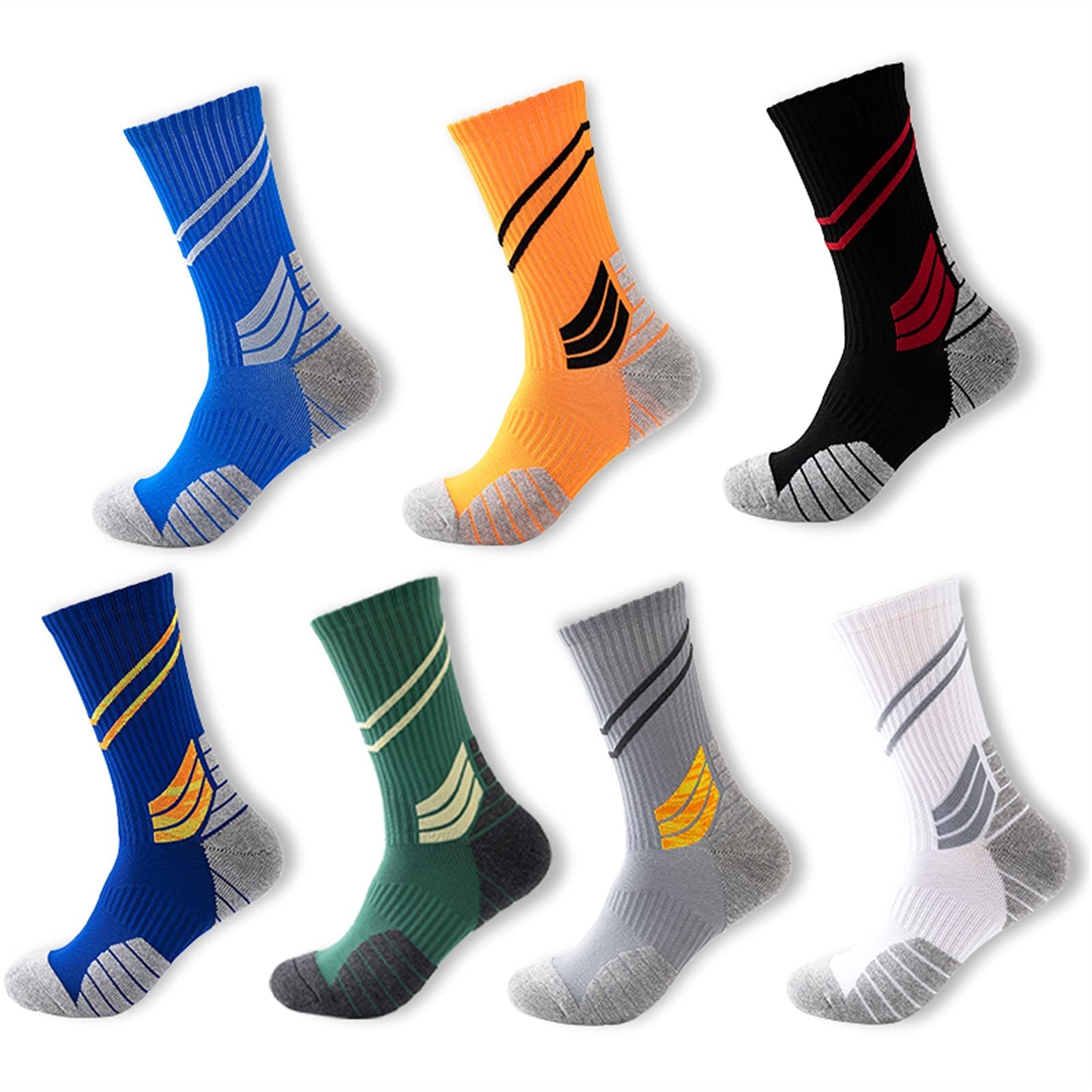 Uomini Sport da Esterno Elite Calzini da Basket Fitness Running Cycling Compression Cotone Asciugamani in Cotone Bottom Socks Termici Calzini da Basket
