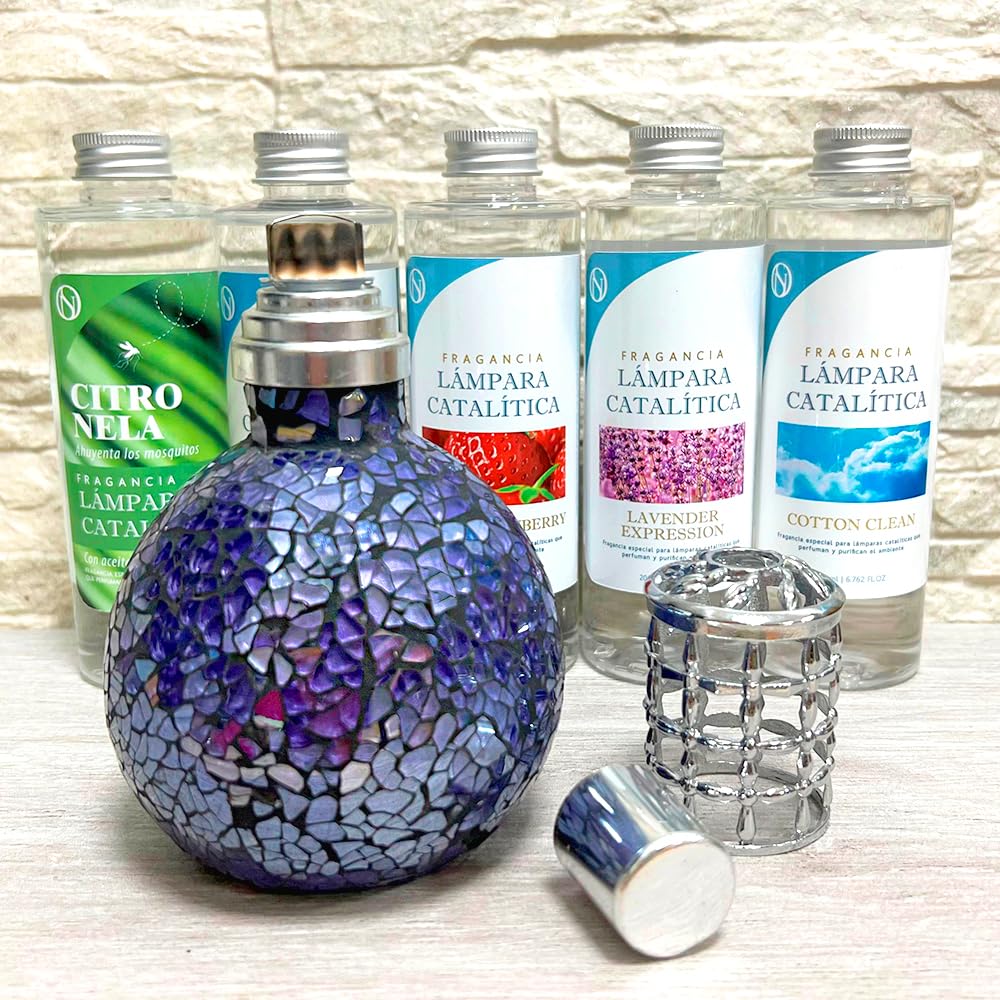 Fragancia para Lámpara Catalítica Aroma Cotton Clean (200ml)- Elimina Malos olores e impurezas, perfuma y Limpia. Compatible con Todas Las lámparas catalíticas.