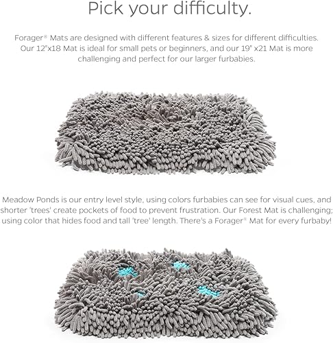 Miniatura 3 de Pet Parents Forager - Tapetes para olfatear para perros con tecnología SoftSnout y respaldo antideslizante, cuencos para perros de alimentación