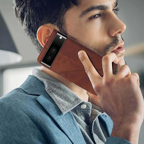 Miniatura 6 de Funda para Pixel 7a, cartera para Google Pixel 7a, ranuras para tarjetero, correa de muñeca de poliuretano termoplástico, funda de piel sintética