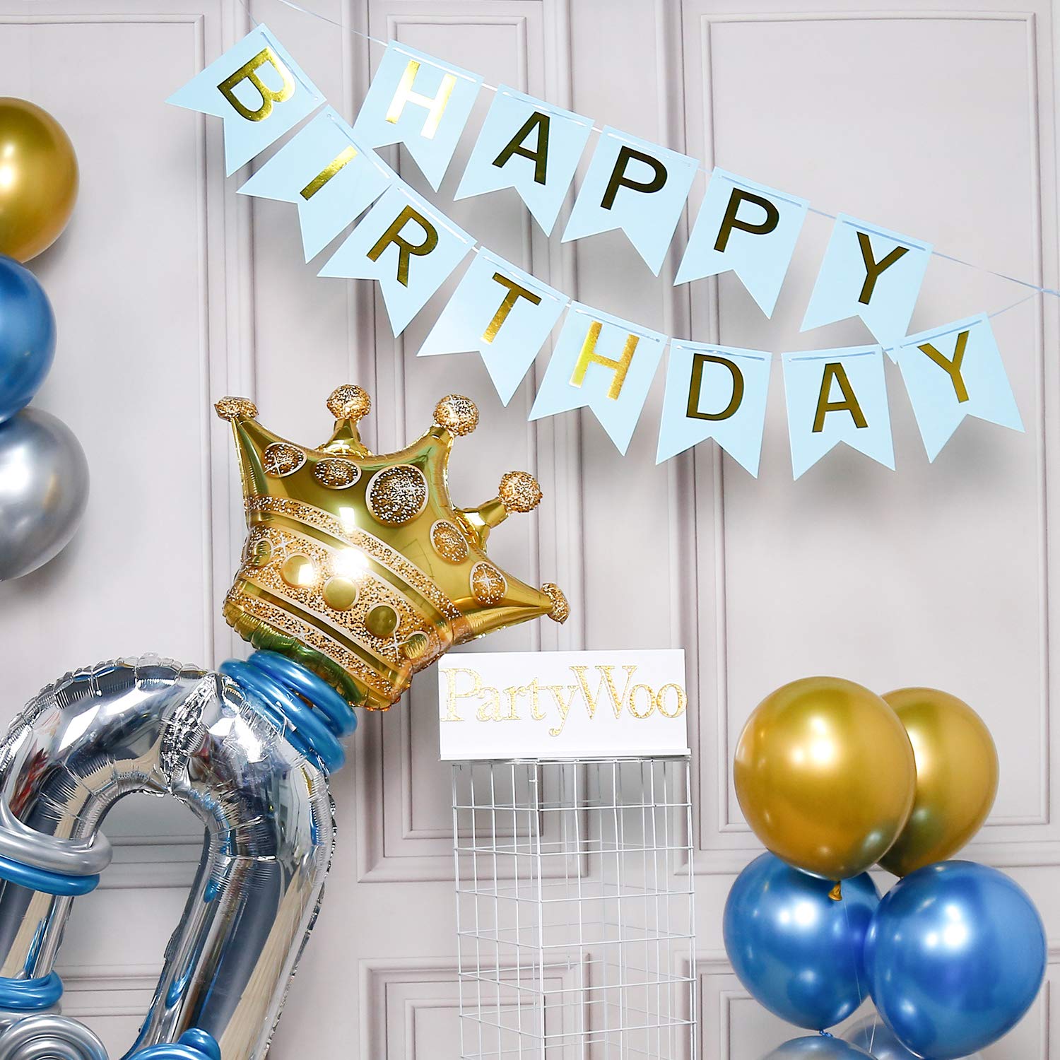 Buy PartyWoo 30th Birthday Balloons Garland Kit, Crown Balloons, 30