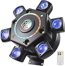 2026 Multi-Beam-LED-Atmosphärenlicht 150W DJ Light Moving Head Mit Fernbedienung 6 Arms Beam Rotating Stage Lights 0-100% Dimmung Sound Activated FüR Dj Bar Hochzeit Scheinwerfer (A1)