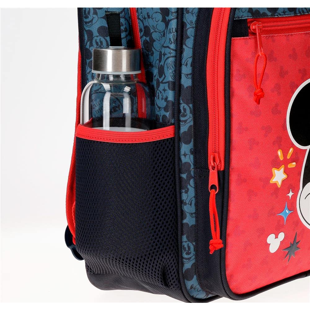Disney Mickey Get Moving Mochila Escolar Multicolor 30x38x12 cms Poliéster 13,68L