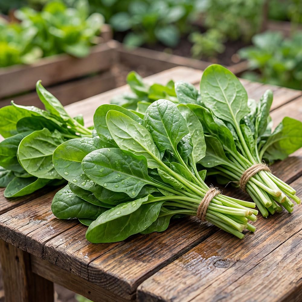Spinach Seeds – Baby Leaf Ibrido – High Yield, Smooth Tender Leaves, Fast Growing, Hardy Variety for UK Gardens