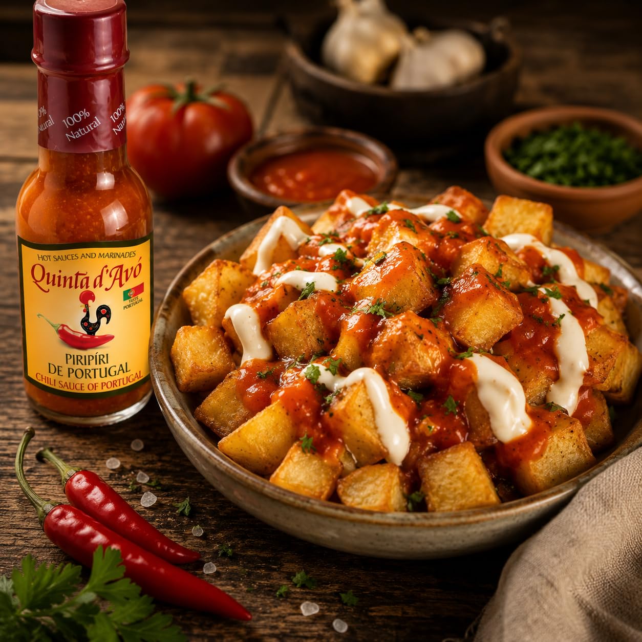 Pack 3x95ml Piri Piri Alho Portugal