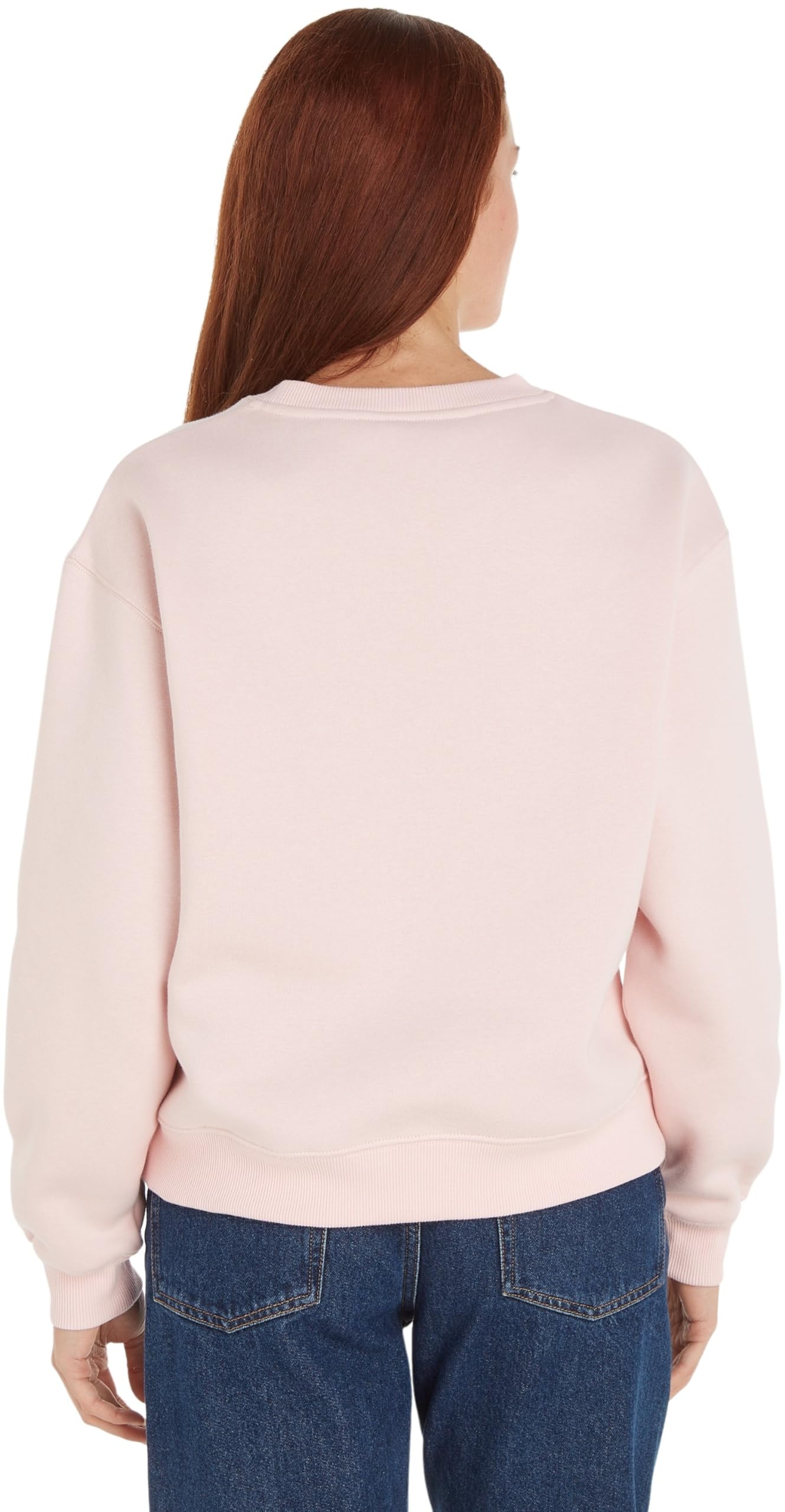 Tommy Hilfiger Damen Sweatshirt ohne Kapuze, Rosa (Delicate Pink), XXS – Ansicht 2