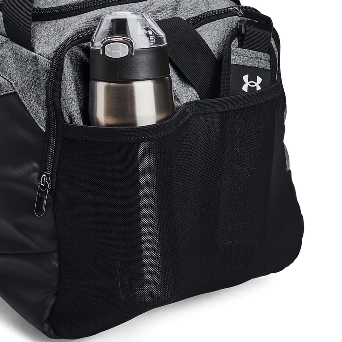Under Armour Unisex Undeniable 5.0 Medium Duffle Bag - Pitch Gray Medium Heather / Black / Black - OSFM