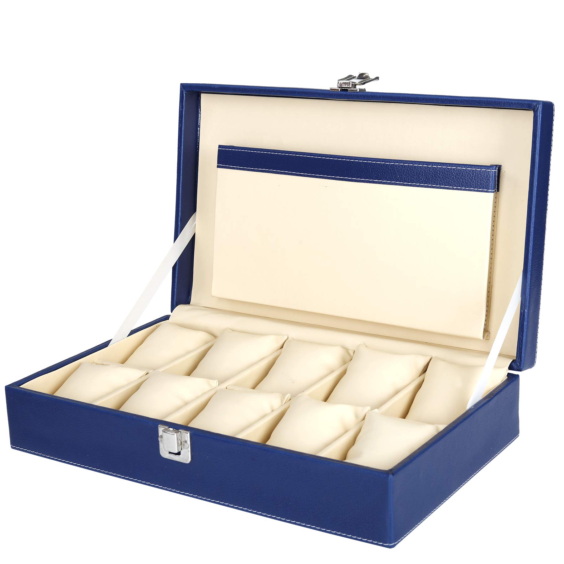 Hard Craft Watch Box Organizer Holder Jewelry Accessories Display Storage Case Watch Organiser Collection Box 10 Slots In PU Leather For Men Women Dark Shaded Maroon (B010DUNJ0O) Amazon Price History, Amazon Price Tracker