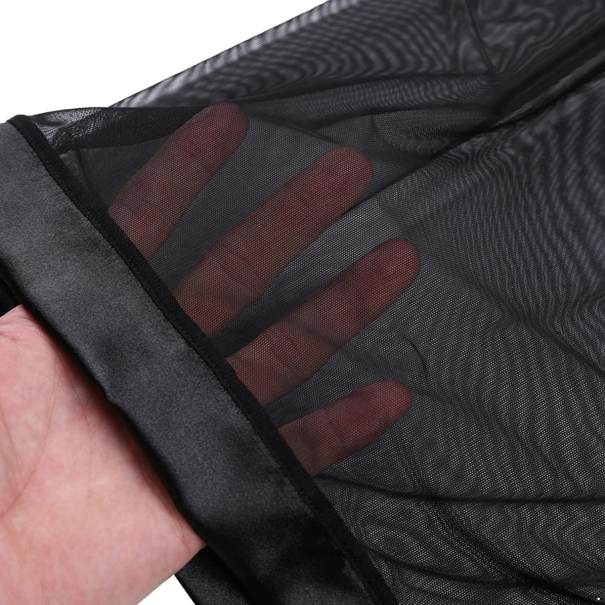 YiZYiF Men's Loose See Through Gauze Pants Lingerie Breathable Underwear