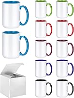 Vista 1 de Sublimation Mugs, 15oz, 6 Assorted Colors 12Pack