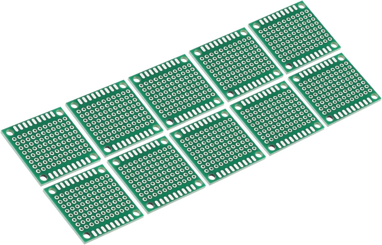PATIKIL 1.2" x 1.2" PCB Board Circuit, 24 Pcs Single Sided Prototype Perfboard Solder Boards for DIY Soldering and Electronic Project Circuit Boards Solderable Breadboard, Green