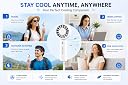 StonSell Portable Mini Handheld Fan | Rechargeable Hand Fan with 3 Speed, low noise USB Type-C Rechargeable Fan | Long Battery | Strong Wind | For Home Office Travel for Indoor and Outdoor Use gallery image