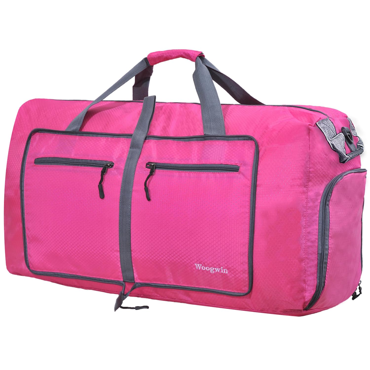 ehsbuy Faltbare Reisetasche für Damen und Herren, 60 l, wasserdicht, für Übernachtung, Wochenende, für Fitnessstudio, Gepäck, 100 l, Rosa, 100L, Casual
