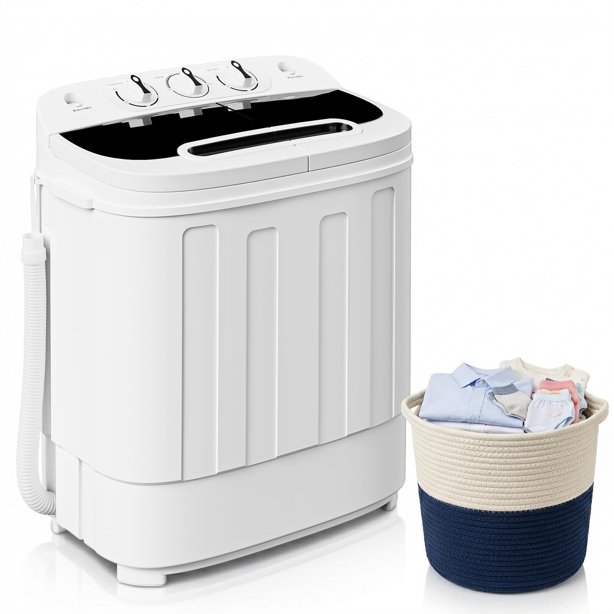 Amazon.com: ZENY Portable Clothes Washing Machine Mini Twin Tub