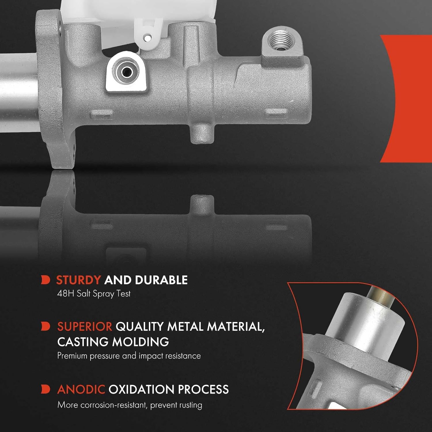 A-Premium Brake Master Cylinder with Reservoir and Sensor Compatible with Ford and Lincoln Vehicles - Explorer, Taurus, Flex, Police Interceptor Sedan, SSV Plug-In Hybrid, MKS, MKT