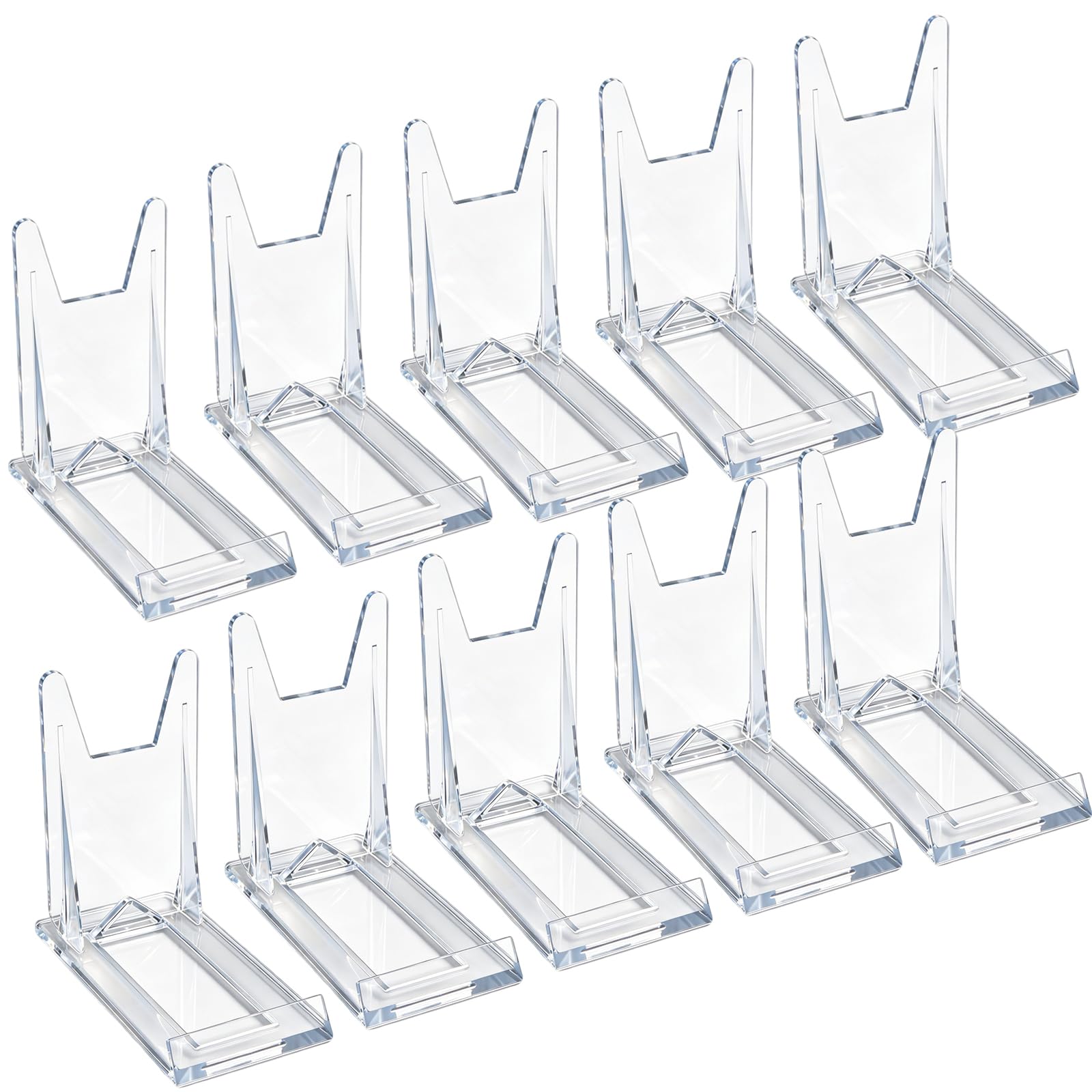 Aoyfuwell 10Pcs Clear Acrylic Plate Stands