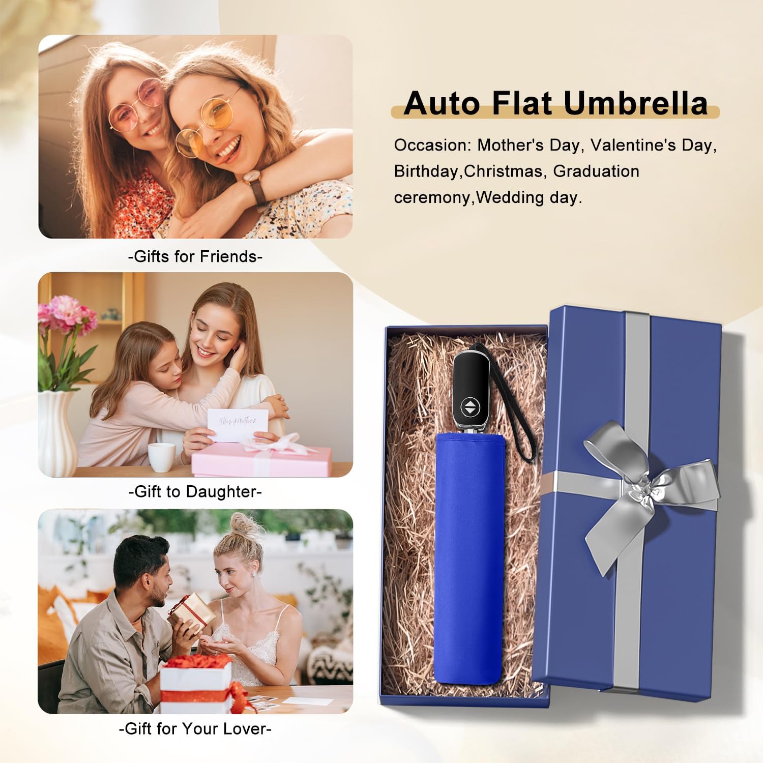 Mini Travel Umbrella Automatic - Flat Portable Collapsible Umbrellas Lightweight Strong Compact Umbrella for Rain - Image 6