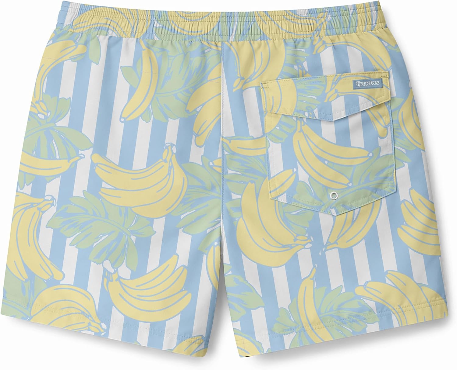 Tipsy Elves Men's Swim Trunks 6'' Inseam 4 Way Stretch Fabric Swim Trunks for Men Bathing Suit