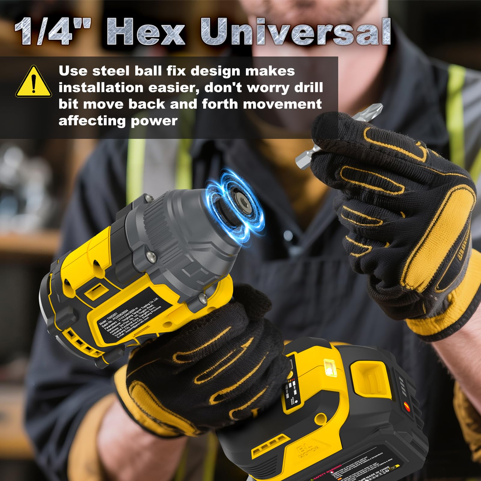 GoYwato 21V Cordless Impact Driver Set - Powerful & Durable -2 GoYwato 21V Cordless Impact Driver Set - Powerful & Durable -2
