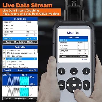 Autel MaxiLink ML629 Automotive OBD2 Scanner, 2026 Newer Model Upgraded of AL619, ML619, Car Code Reader Check Engine ABS SRS Transmission Diagnostic Scan Tool with Auto VIN, Ready Test, DTC Lookup