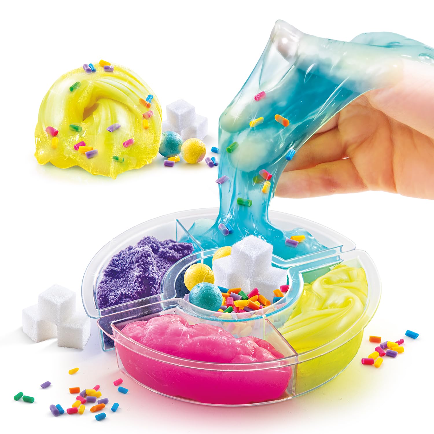 Canal Toys - Szalone mini koło ASMR Mix satysfakcjonujące tekstury Slime Compounds - Kreatywny wypoczynek dla dzieci - od 6 lat - SSC 319