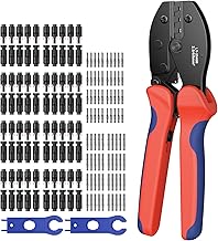 GETLITOOL Solar Crimpzange Set für 2.5/4/6mm² PV Kabel, 40 Paar Männlich Weiblich Solarstecker IP68 Wasserdicht, mit 2 Schraubenschlüssel Crimpwerkzeuge für Solaranlage Photovoltaik, Solarmodule