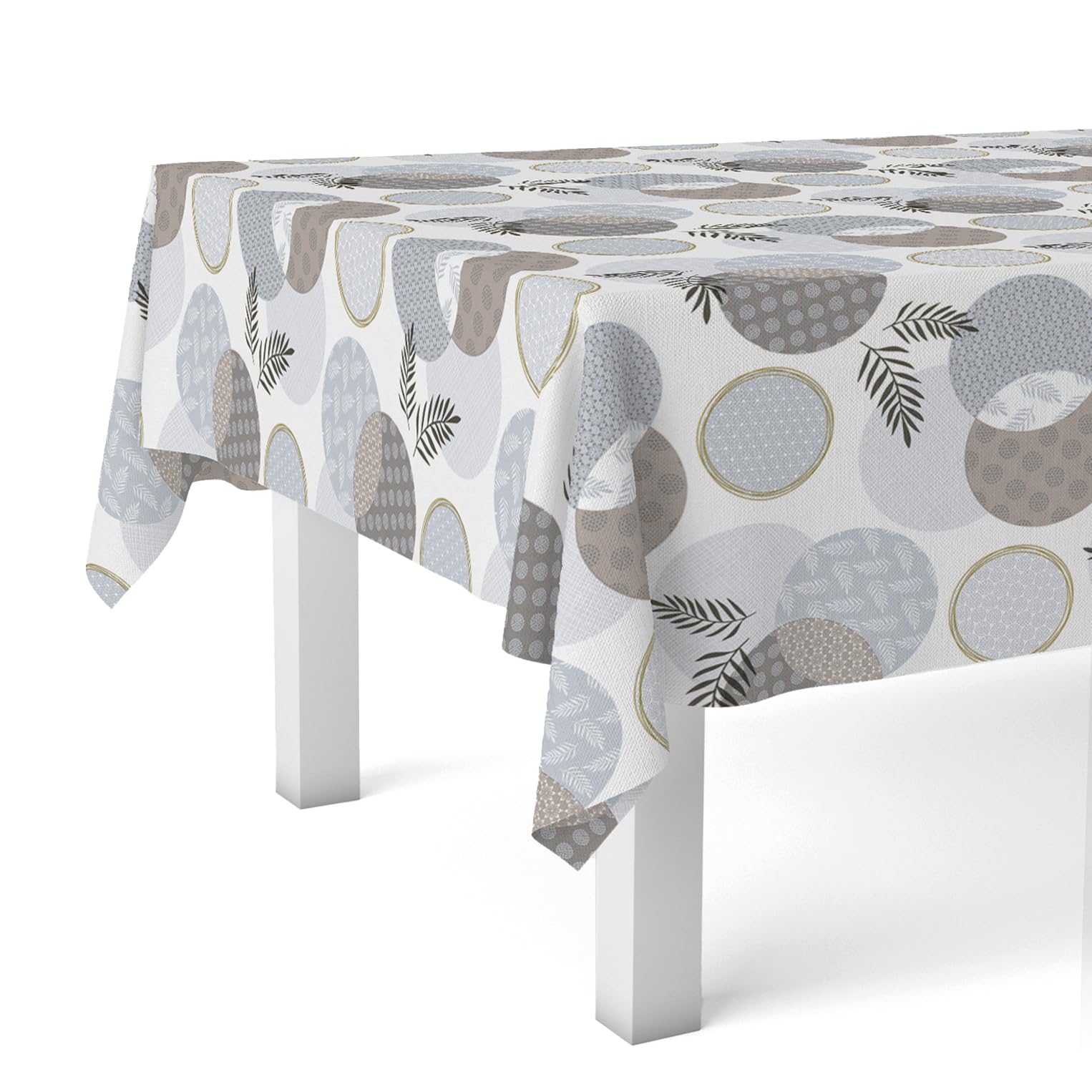 Martina Home Tablecloth Oilcloth Lens White 180 x 140 cm