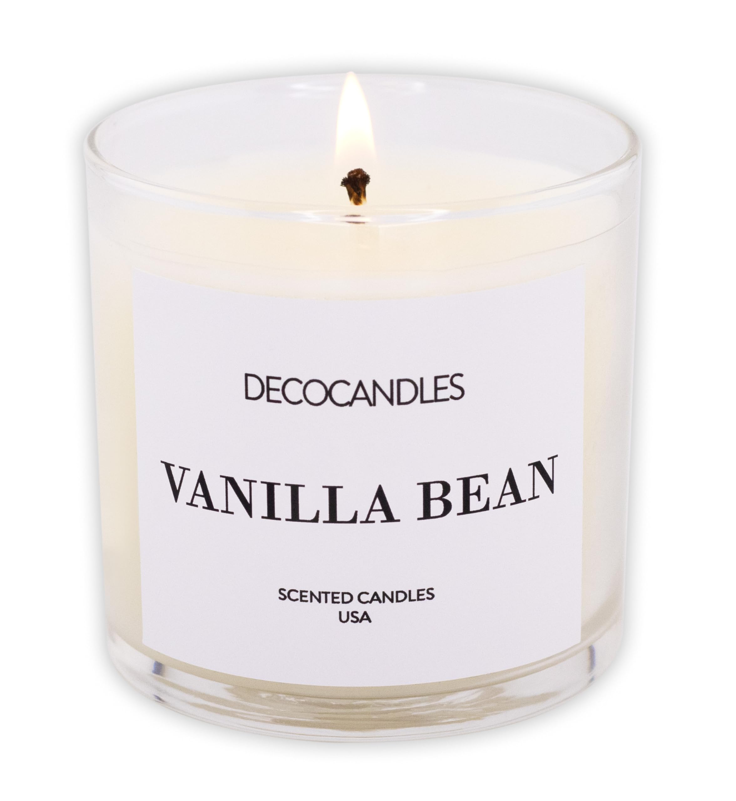 Urban Concepts by DECOCANDLES - Highly Scented Soy Candle - Long Lasting - Hand Poured in USA (6 Oz., Vanilla Bean)