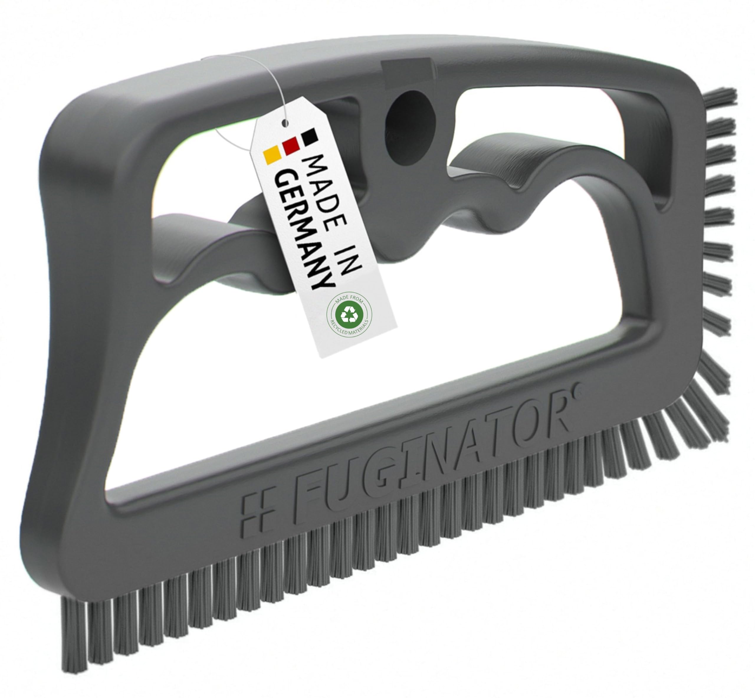 Fuginator Grey/Grey Fuginator® Grout Brush - Brush For Grout Cleaning In Bathroom, Toilet, Kitchen, Cleaning Wall And Floor Tiles, Handy Brush For Grouts And Tiles