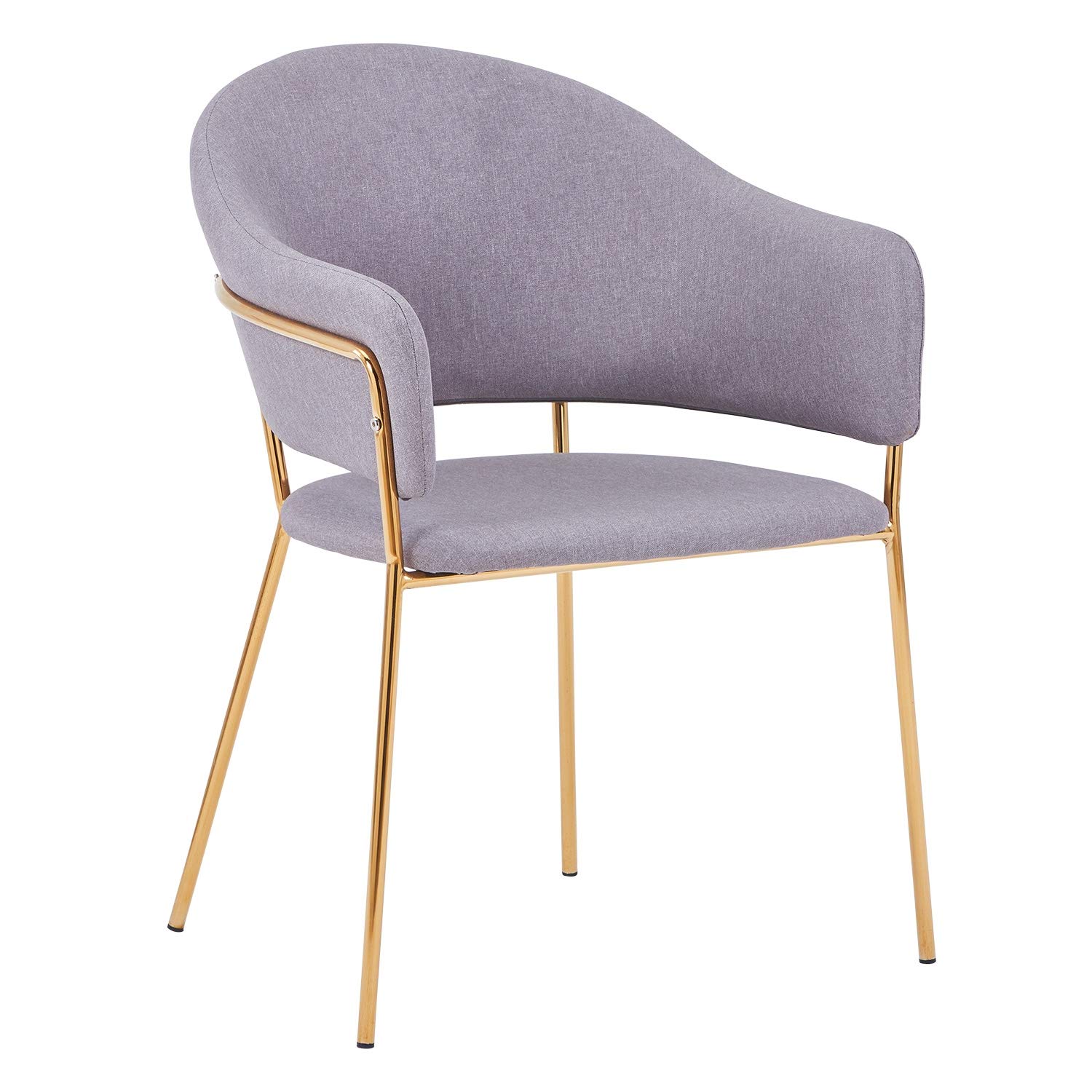 Menzzo Ulrick - Set di 2 sedie e poltrone in tessuto grigio