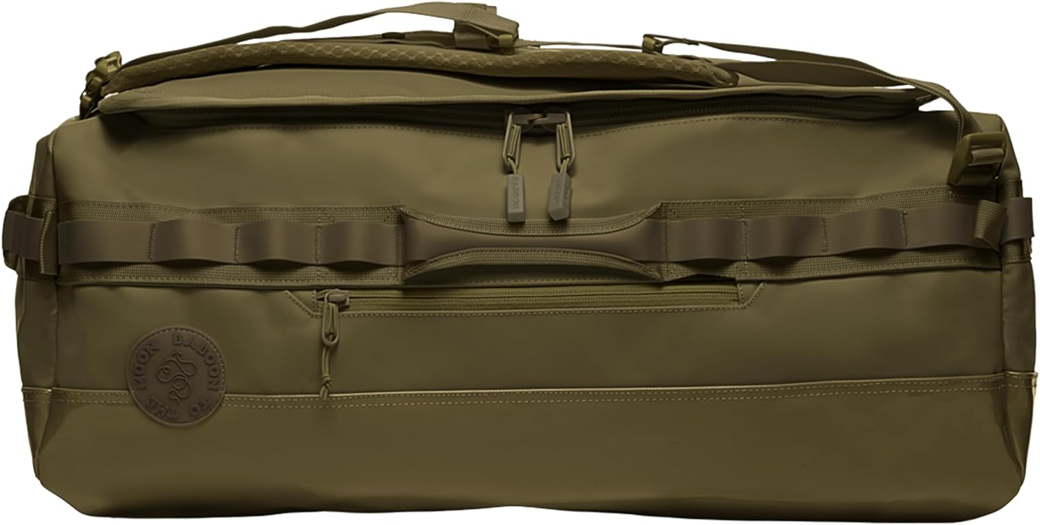 Baboon to the Moon Go-Bag Big Duffle Bag 60L, Stylish Travel Bag, Olive
