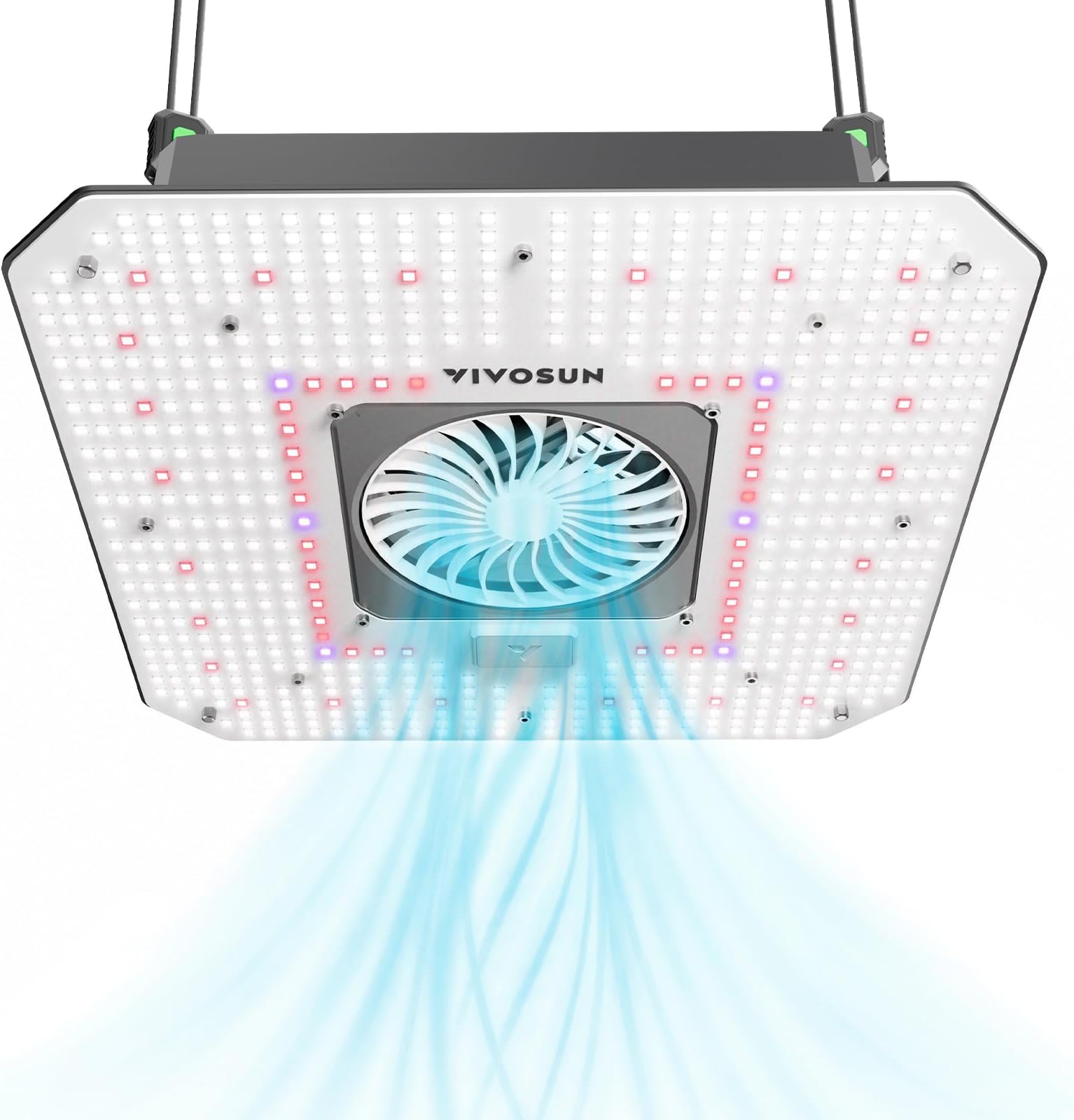 VIVOSUN 150W LED Grow Light, Full Spectrum Plant Light with Circulation Fan | Compatible With App And Growhub Controller E42A/E25,Fits For 60*60/90*90Cm Grow Tents