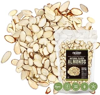 Premium Raw Unsalted Sliced Almonds 32oz (2 lb) | Superior Gourmet Quali...