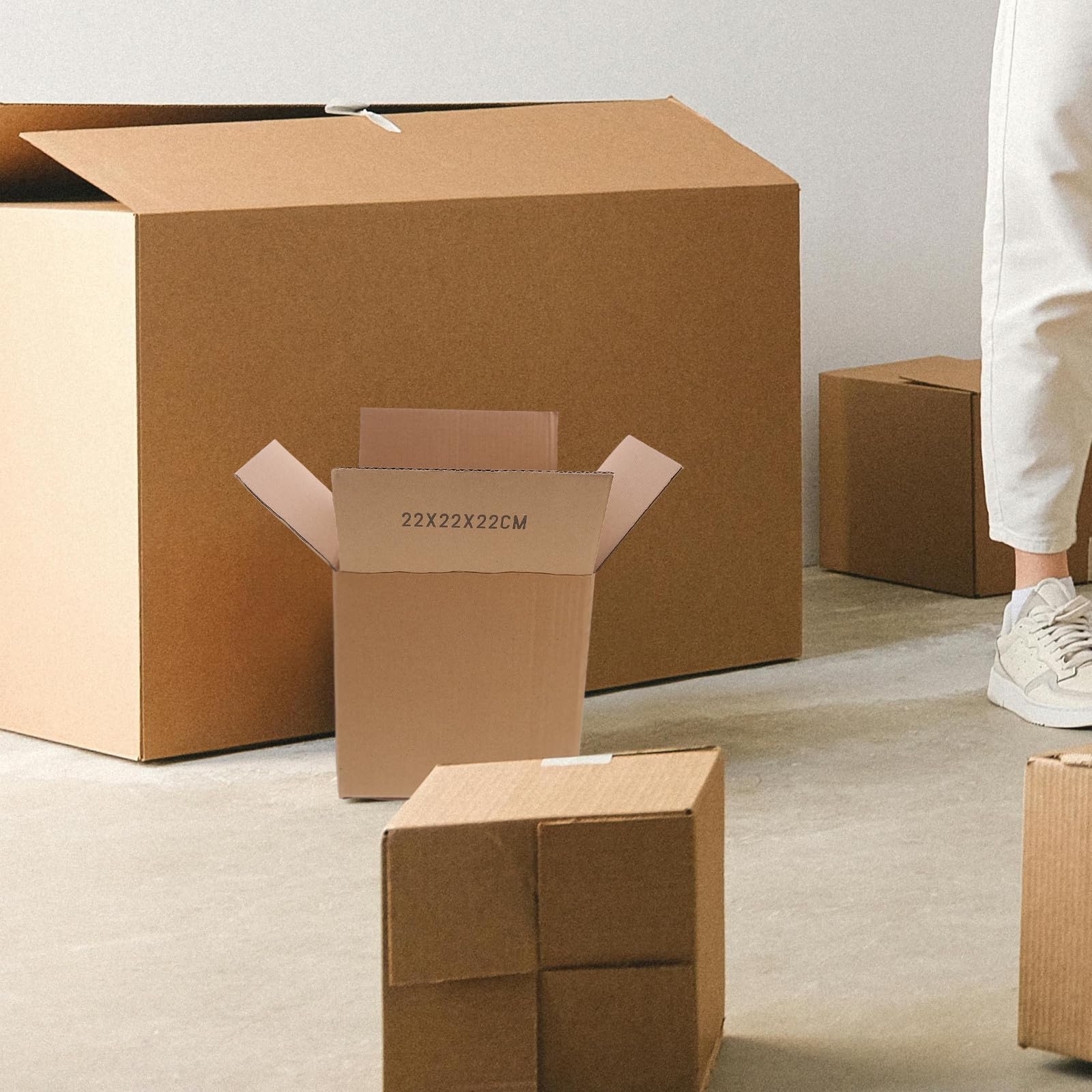 Robuste Quadratische Verpackungskartons Braun Papier