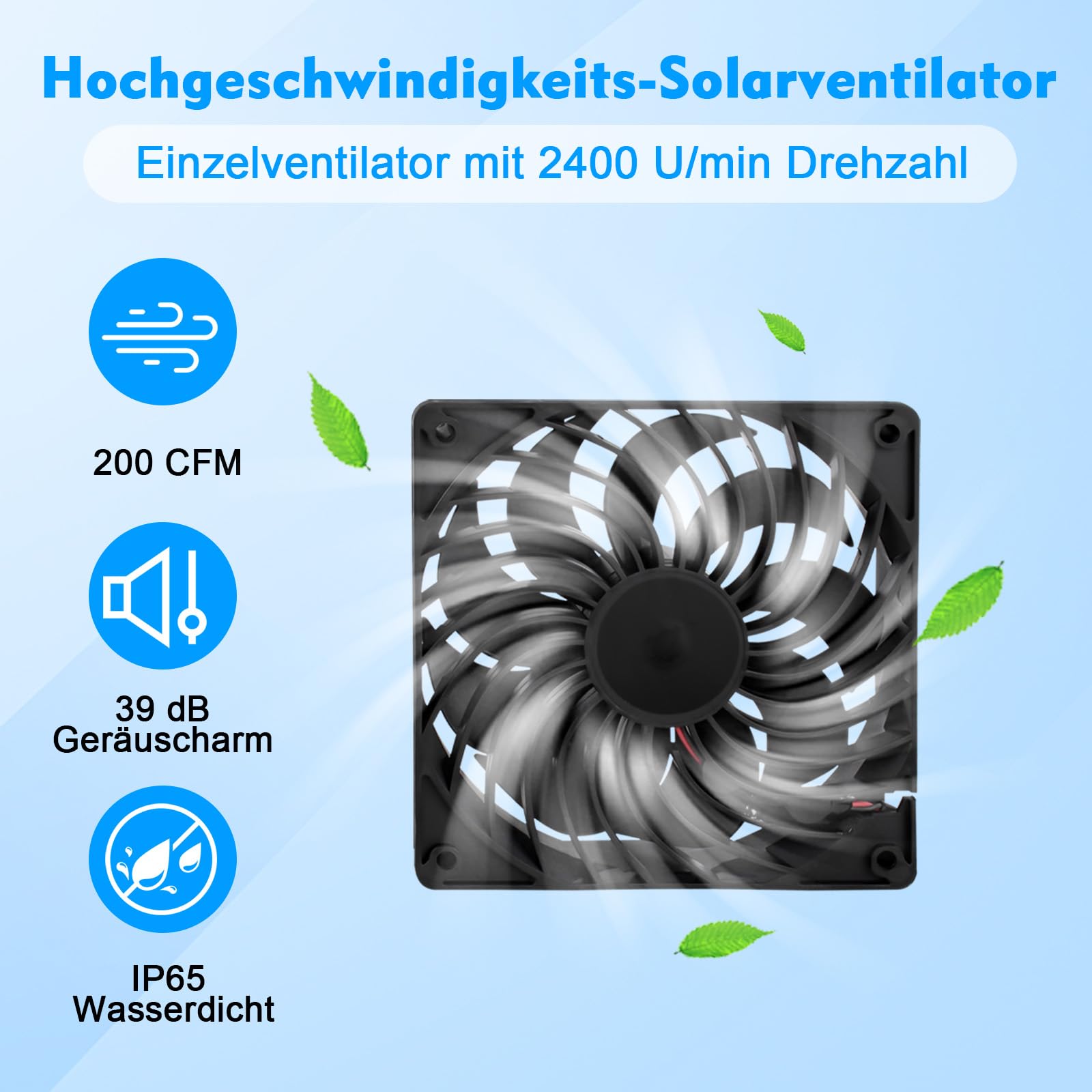 Ventilateur de panneau solaire 12 W - Ventilateur d'extraction solaire avec double ventilateur CC - Échappement de fenêtre pour hangars, poulaillers, serres, niches pour animaux domestiques